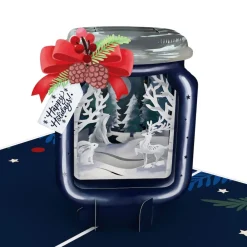 Lovepop Christmas 12/25|Holiday Jar Pop-Up Card