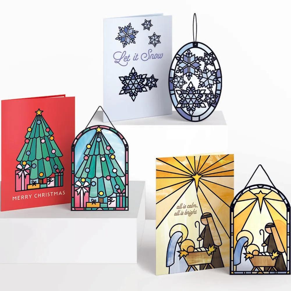 Lovepop Suncatcher Cards|Decor|Holiday Suncatcher 3-Pack