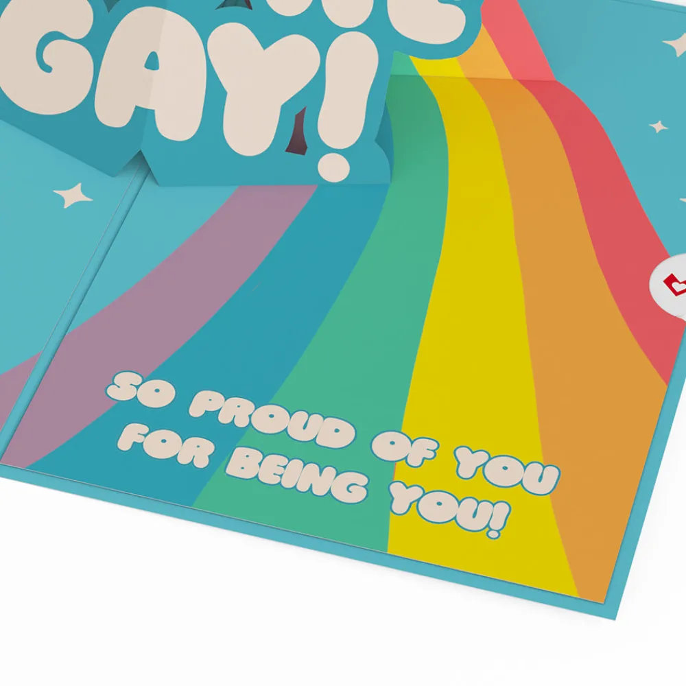 Lovepop Greeting Cards|Lgbtq+|Hooray, You're Gay! Pop-Up Card