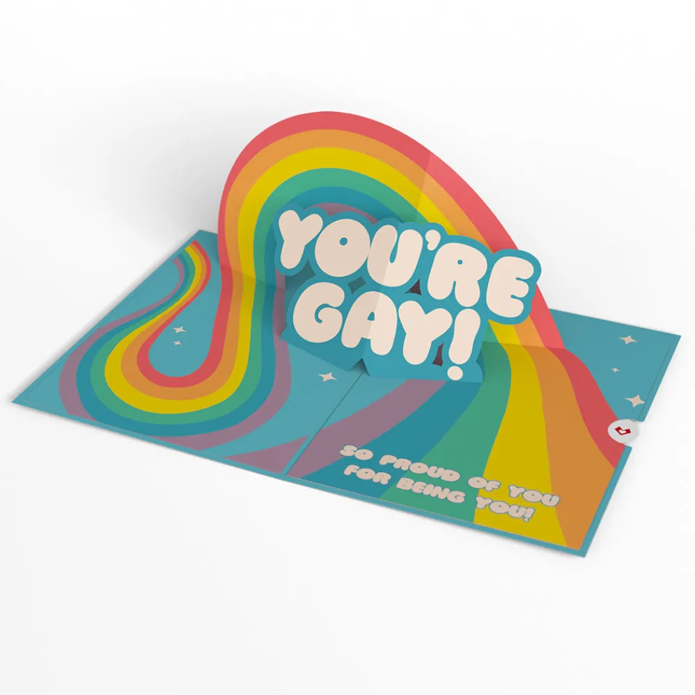 Lovepop Greeting Cards|Lgbtq+|Hooray, You're Gay! Pop-Up Card