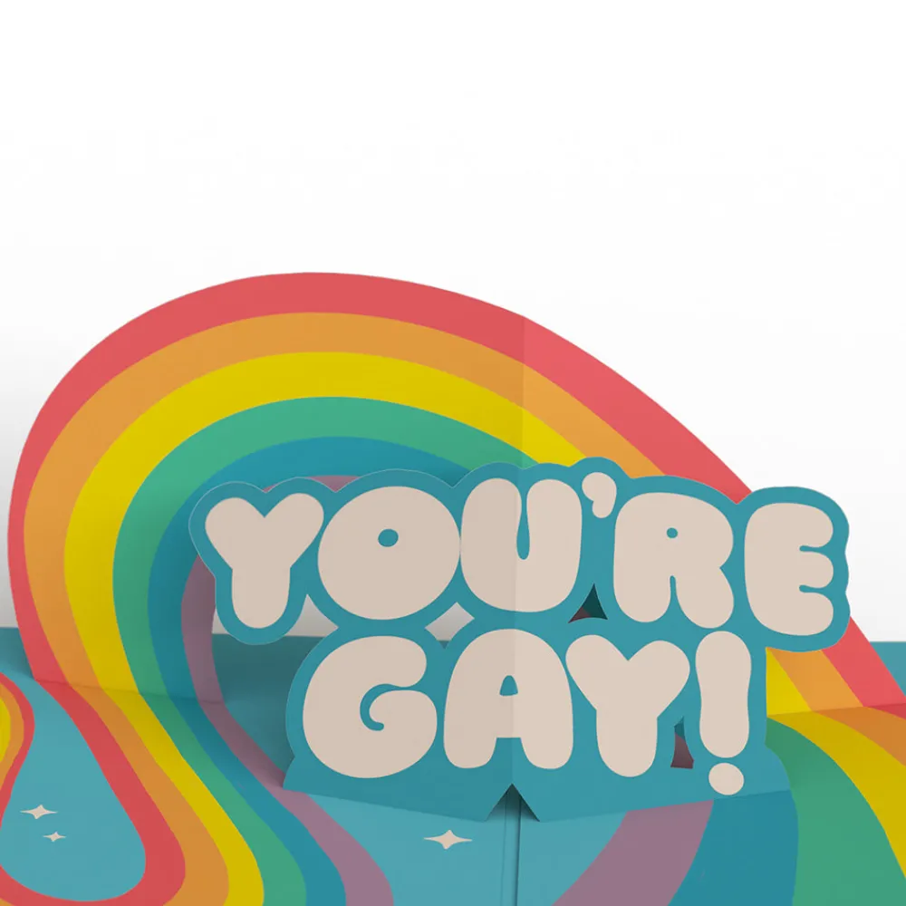 Lovepop Greeting Cards|Lgbtq+|Hooray, You're Gay! Pop-Up Card