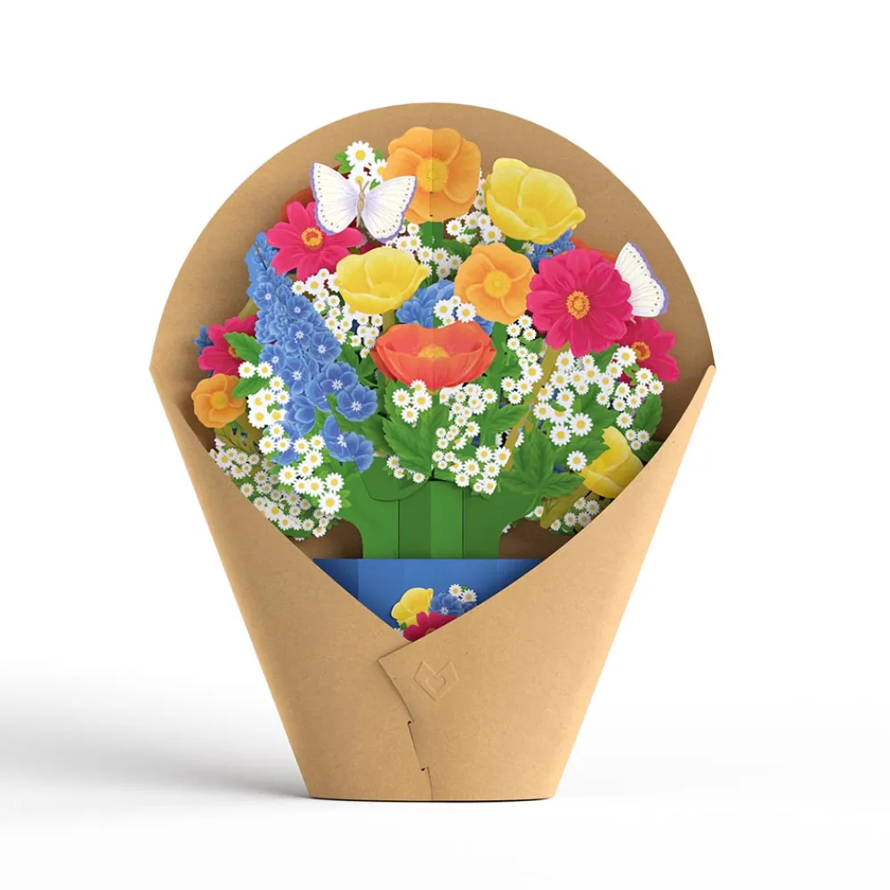 Lovepop Pop-Up Bouquets|Card & Gift Bundles|Hope Your Birthday is Peachy Suncatcher Card & Pop-Up Bouquet Bundle