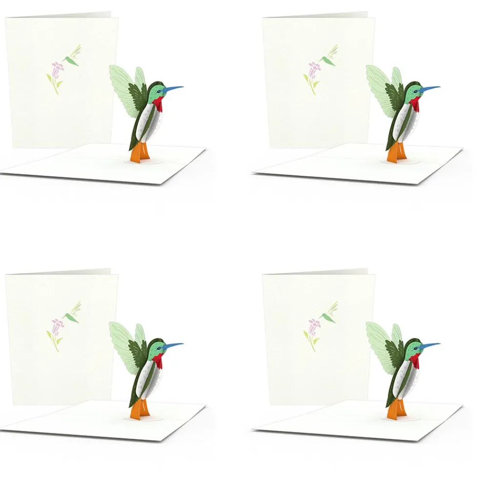 Lovepop Notecards|Get Well|Hummingbird Notecards (4-Pack)