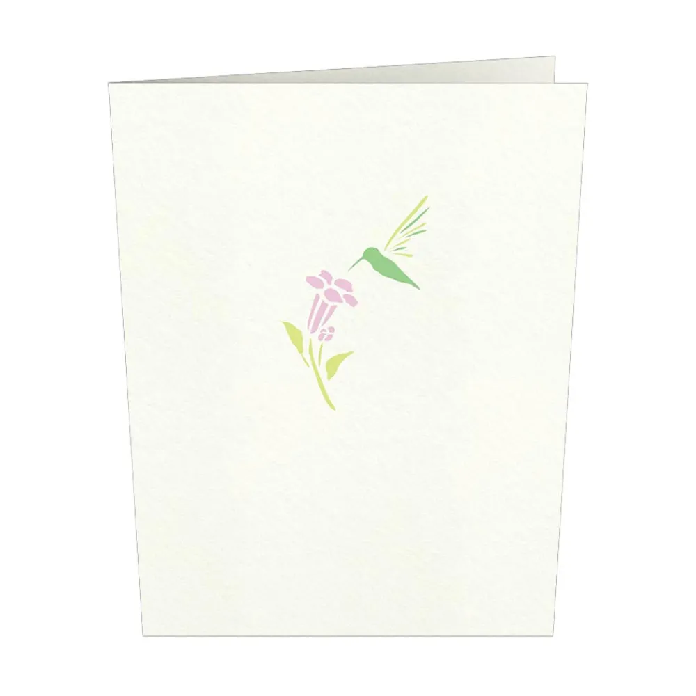Lovepop Notecards|Get Well|Hummingbird Notecards (4-Pack)