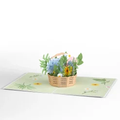 Lovepop Greeting Cards|Hydrangea Basket Pop-Up Card