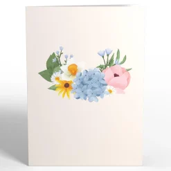 Lovepop Greeting Cards|Hydrangea Basket Pop-Up Card