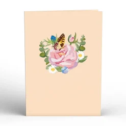 Lovepop Greeting Cards|Just Because|Hydrangea Butterflies Pop-Up Card