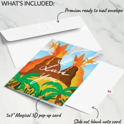 Lovepop Valentine'S Day 2/14|I Lava You Light-Up Pop-Up Card