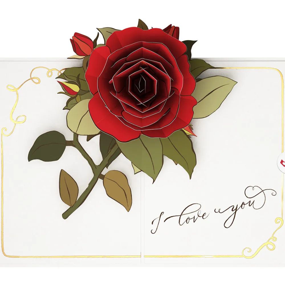 Lovepop Greeting Cards|Valentine'S Day 2/14|I Love You Roses Pop-Up Card
