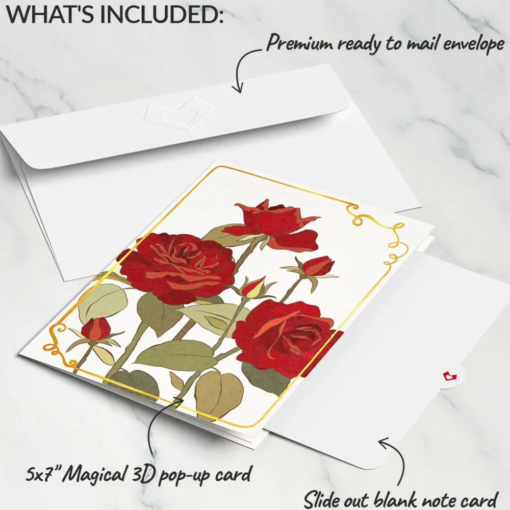 Lovepop Greeting Cards|Valentine'S Day 2/14|I Love You Roses Pop-Up Card
