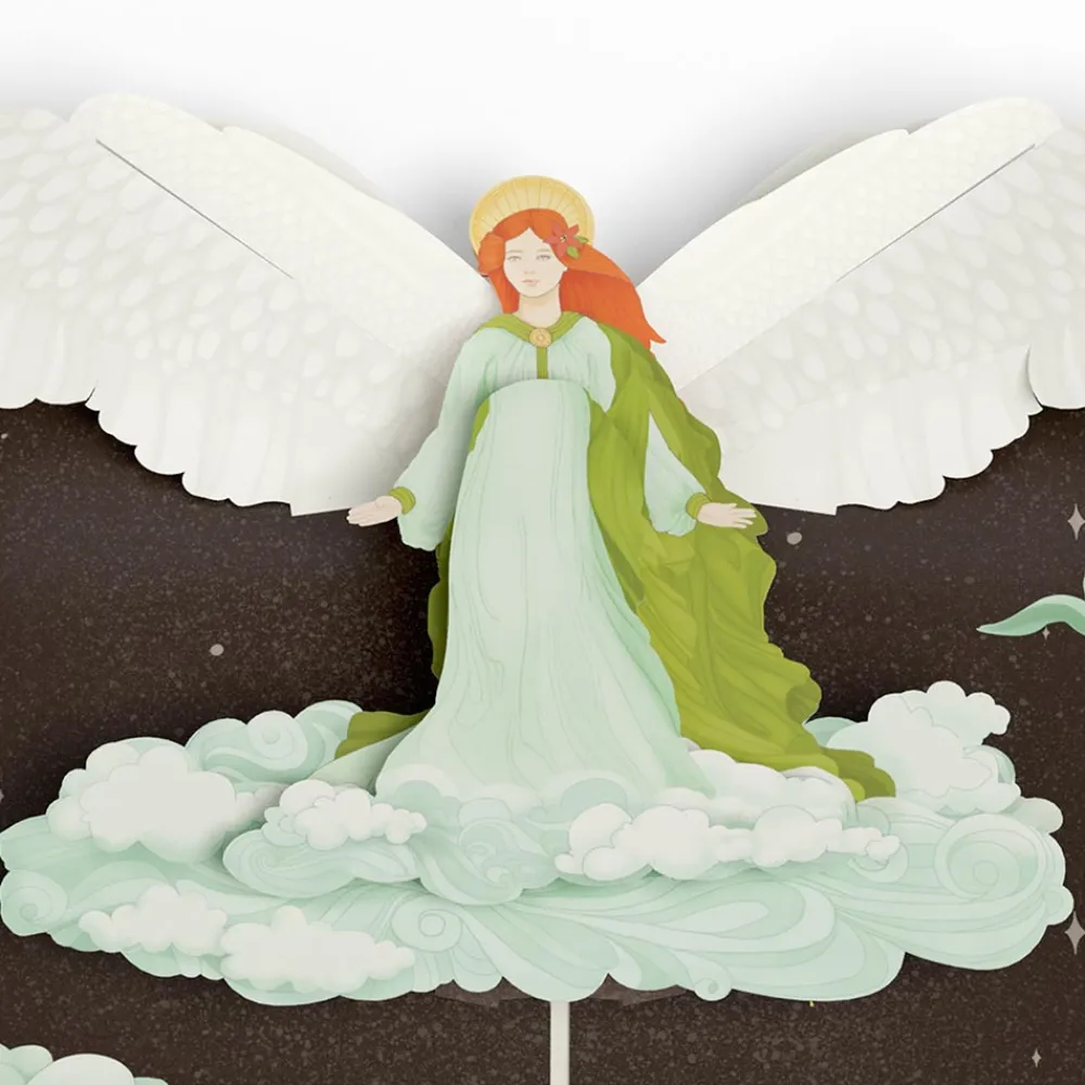Lovepop Greeting Cards|Religious|Joy to the World Christmas Angel Pop-Up Card