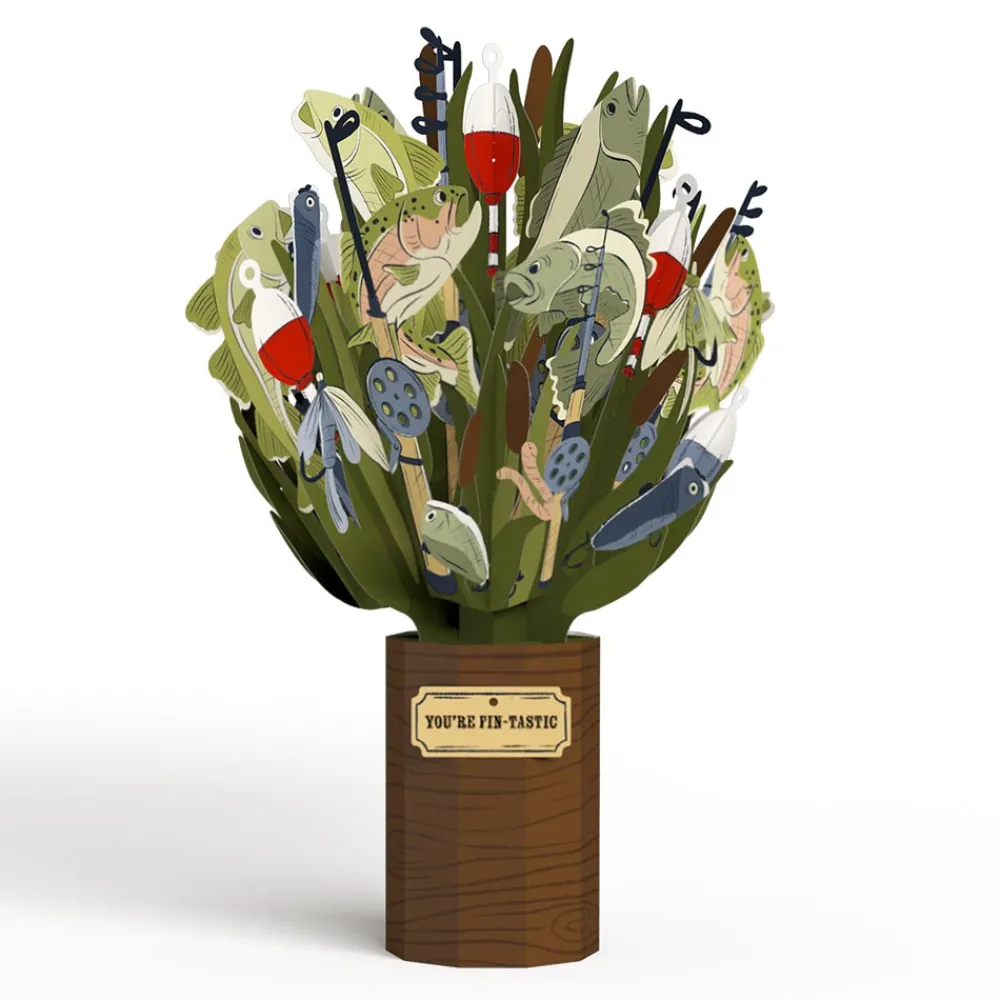 Lovepop Card & Gift Bundles|Decor|Kick-Bass Dad Father's Day Pop-Up Card & Bouquet Bundle
