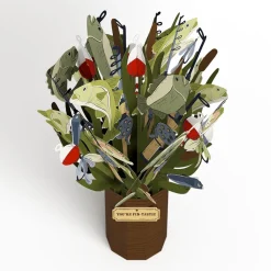 Lovepop Card & Gift Bundles|Decor|Kick-Bass Dad Father's Day Pop-Up Card & Bouquet Bundle