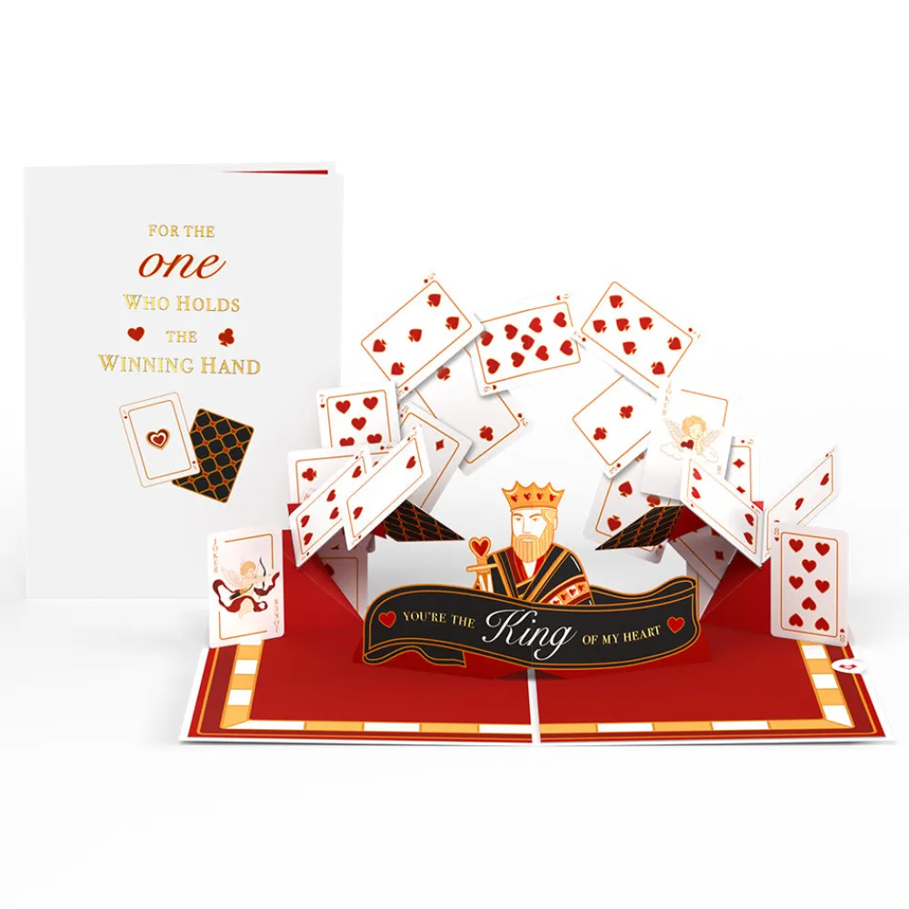 Lovepop Anniversary|Valentine'S Day 2/14|King of My Heart Pop-Up Card