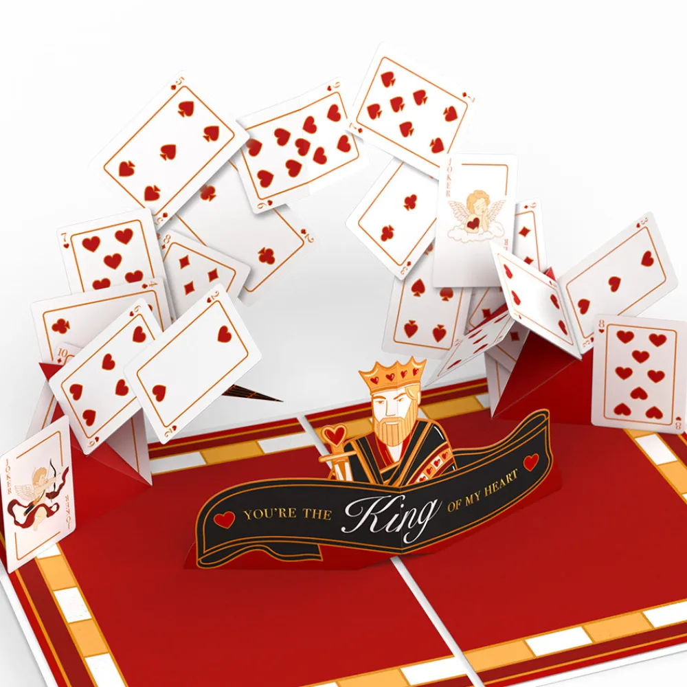 Lovepop Anniversary|Valentine'S Day 2/14|King of My Heart Pop-Up Card