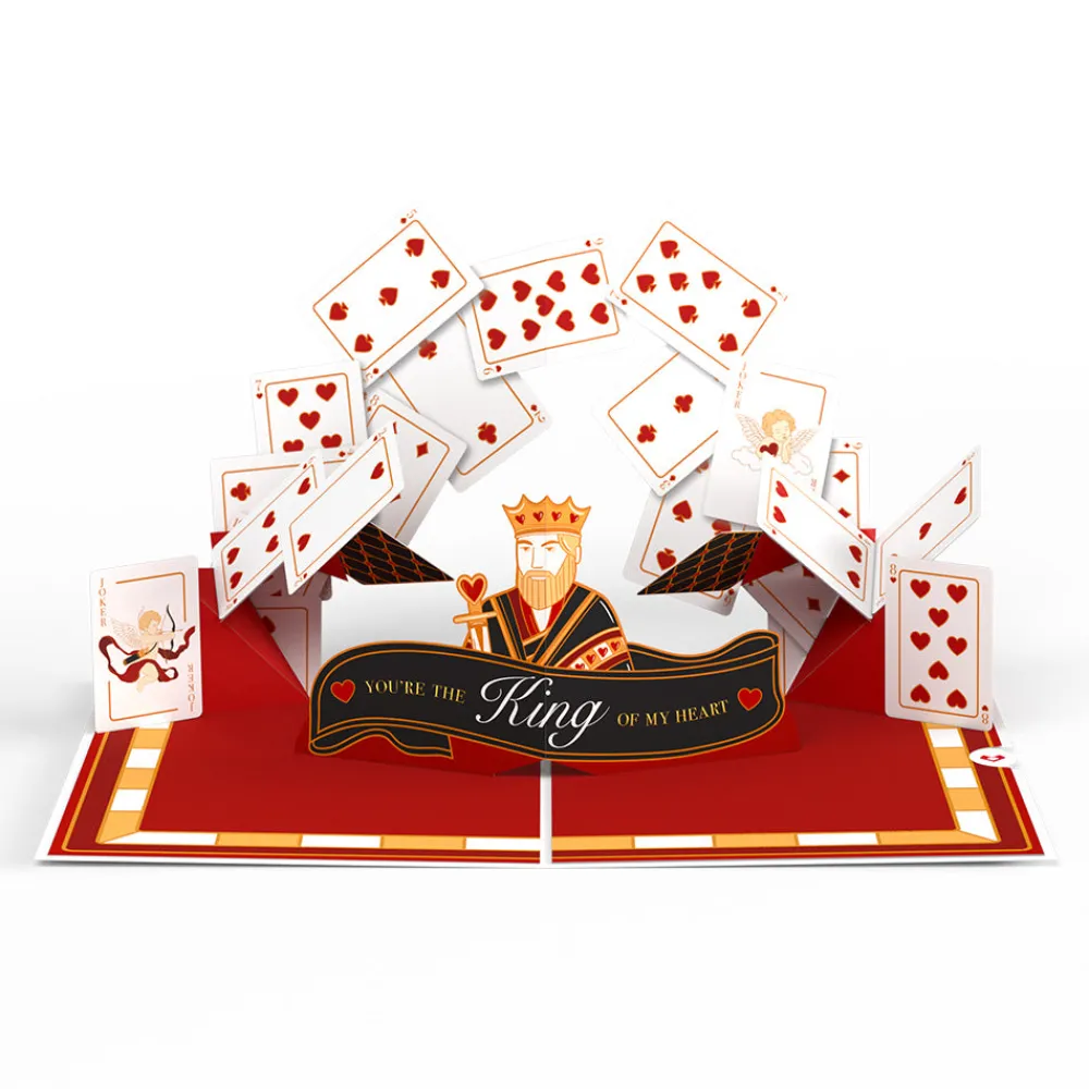 Lovepop Anniversary|Valentine'S Day 2/14|King of My Heart Pop-Up Card