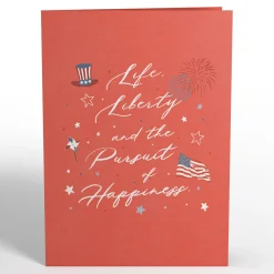 Lovepop Independence Day 7/4|Land of the Free Patriotic Pop-Up Card