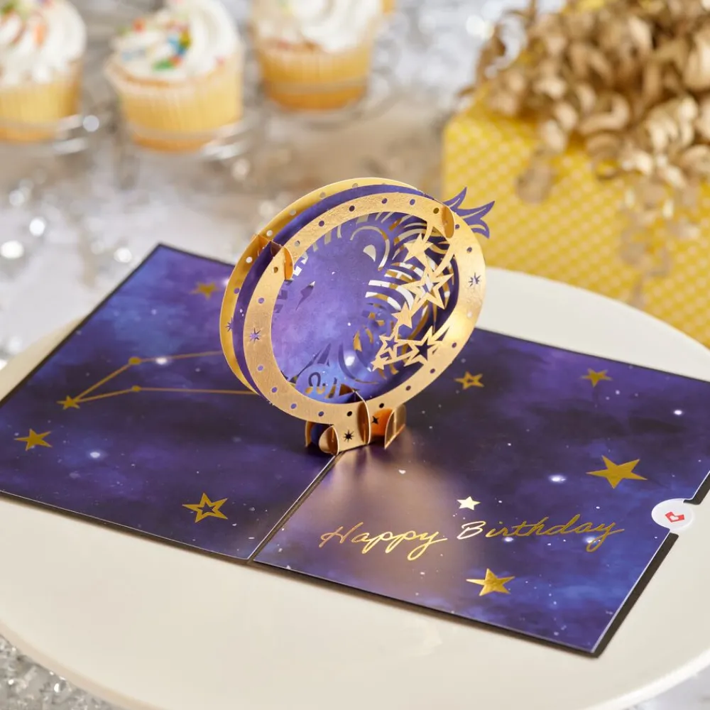 Lovepop Greeting Cards|Birthday|Leo Zodiac Birthday Pop-Up Card
