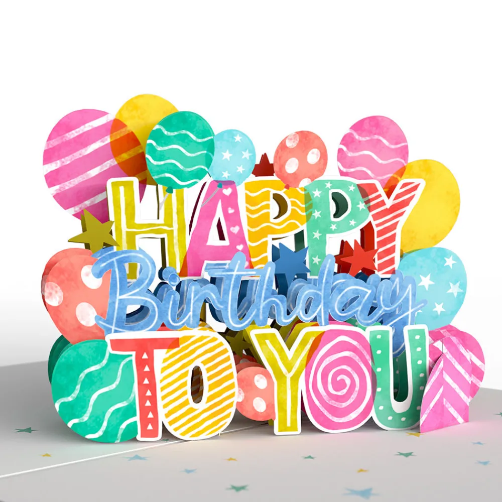 Lovepop Birthday|Let's Celebrate Birthday Pop-Up Card and Sentiment Set for Any Man
