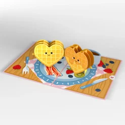 Lovepop Greeting Cards|Anniversary|Like You a Waffle-Lot Pop-Up Card