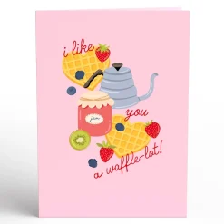 Lovepop Greeting Cards|Anniversary|Like You a Waffle-Lot Pop-Up Card