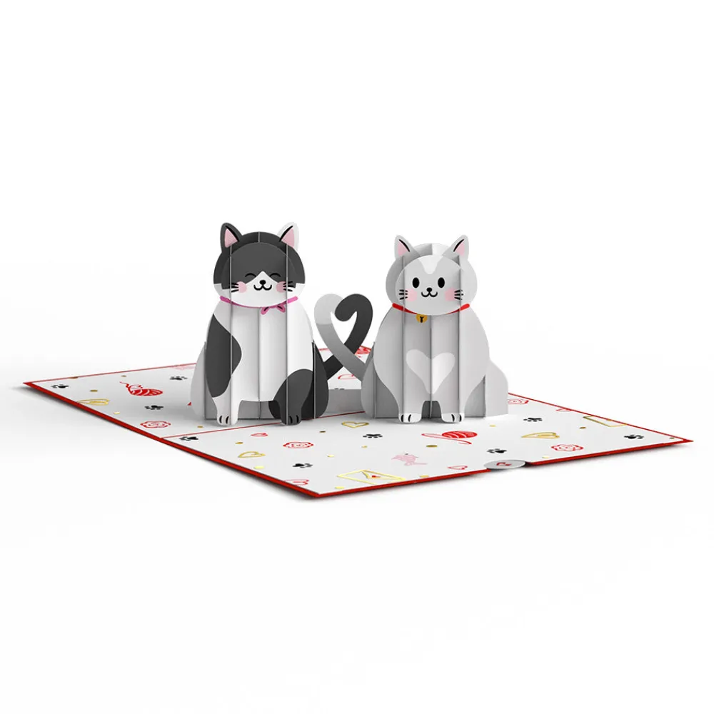 Lovepop Greeting Cards|Anniversary|Love Cats Pop-Up Card
