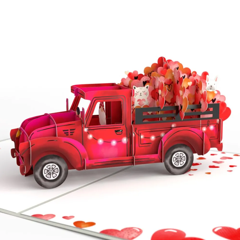 Lovepop Valentine'S Day 2/14|Kids|Love Delivery Truck Pop-Up Card