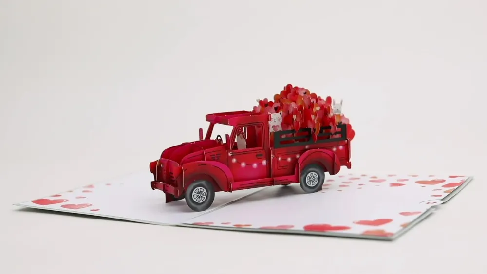 Lovepop Valentine'S Day 2/14|Kids|Love Delivery Truck Pop-Up Card