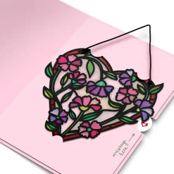 Lovepop Suncatcher Cards|Valentine'S Day 2/14|Love Grows Heart Suncatcher Card