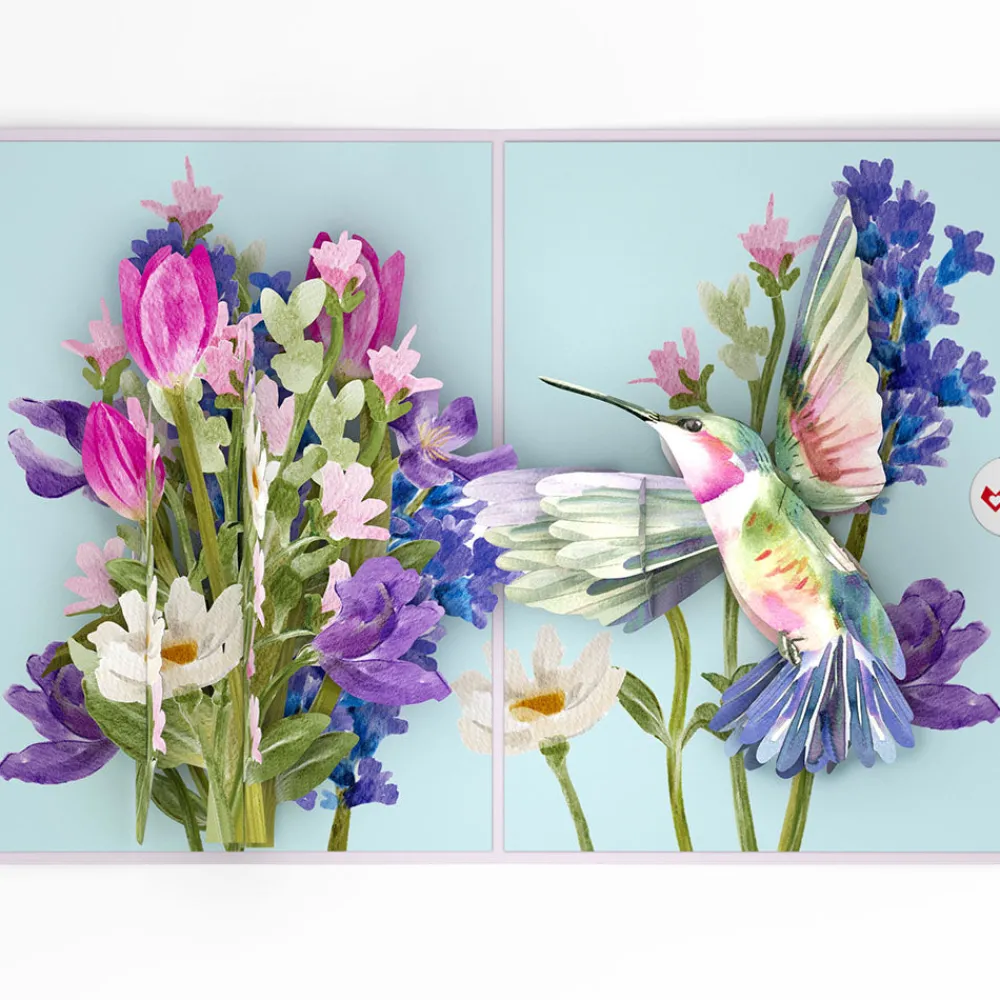 Lovepop Greeting Cards|Valentine'S Day 2/14|Love in Bloom Hummingbird Pop-Up Card
