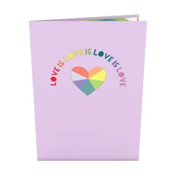 Lovepop Lgbtq+|Love is Love Pop-Up Card