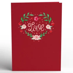 Lovepop Greeting Cards|Valentine'S Day 2/14|Love Rose & Butterflies Pop-Up Card