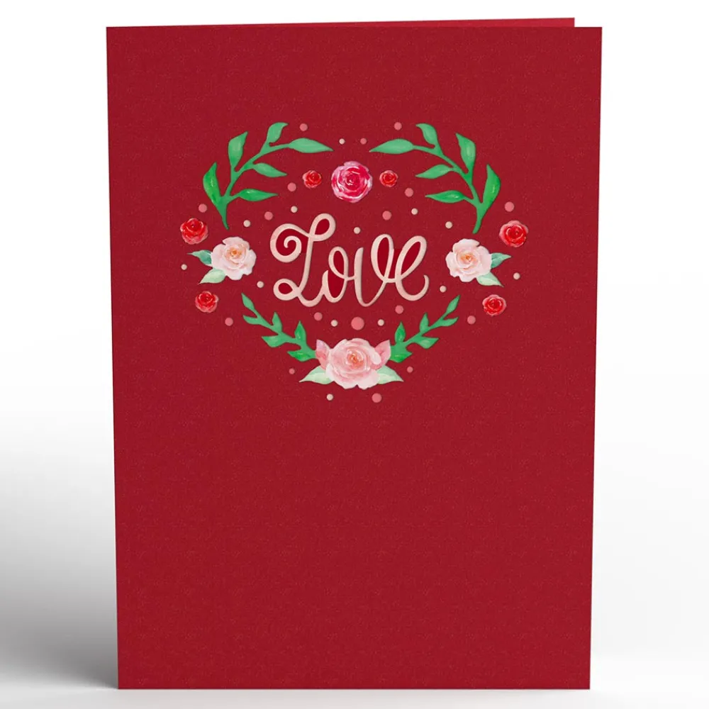 Lovepop Greeting Cards|Valentine'S Day 2/14|Love Rose & Butterflies Pop-Up Card