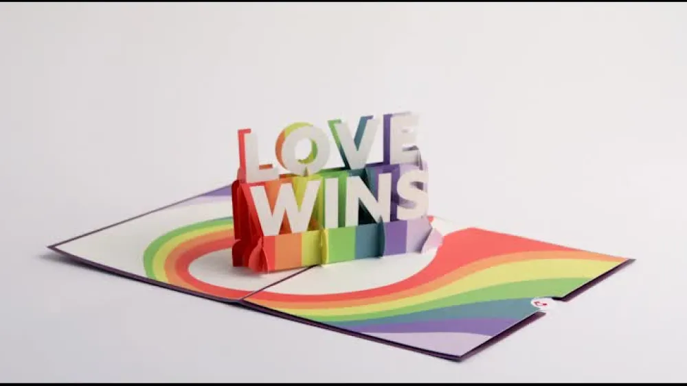Lovepop Lgbtq+|Love Wins Pop-Up Card