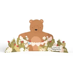 Lovepop Pop-Up Bouquets|Card & Gift Bundles|Love You Beary Much Mother’s Day Daisy Bundle