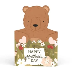 Lovepop Pop-Up Bouquets|Card & Gift Bundles|Love You Beary Much Mother’s Day Daisy Bundle