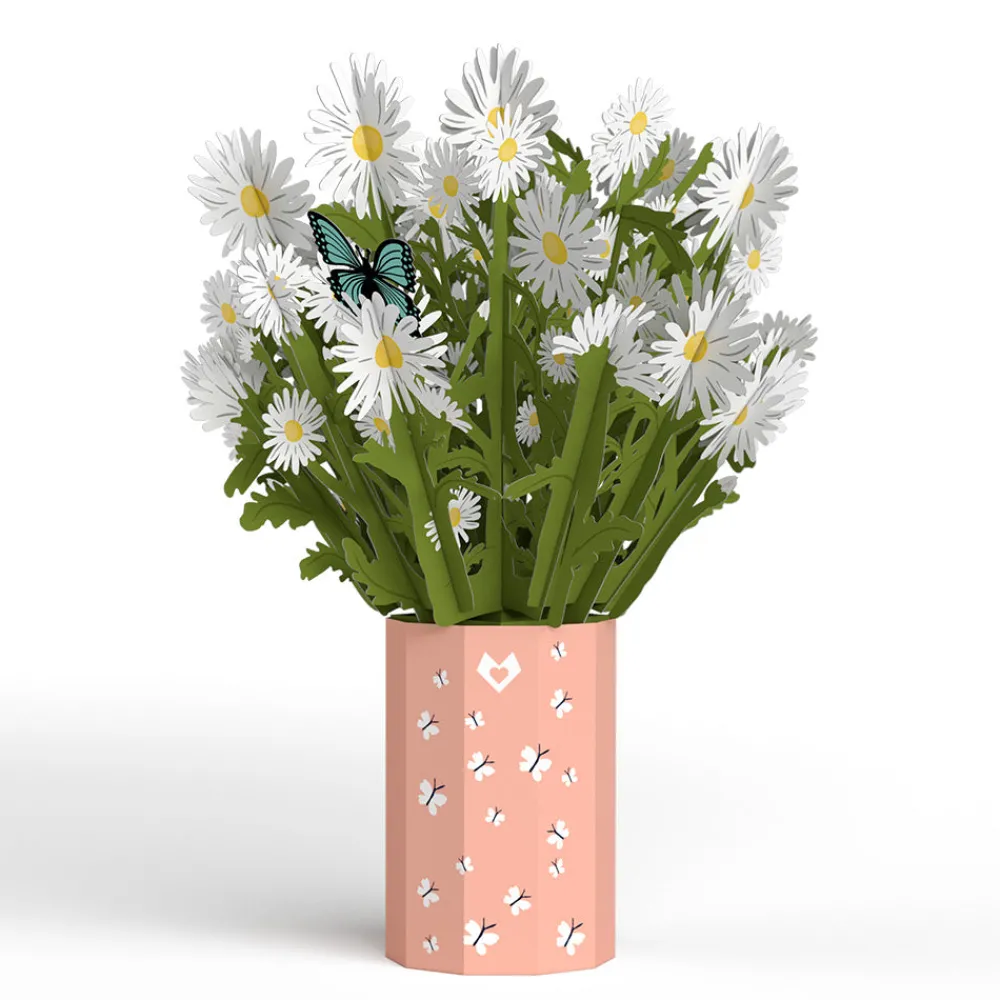 Lovepop Pop-Up Bouquets|Card & Gift Bundles|Love You Beary Much Mother’s Day Daisy Bundle