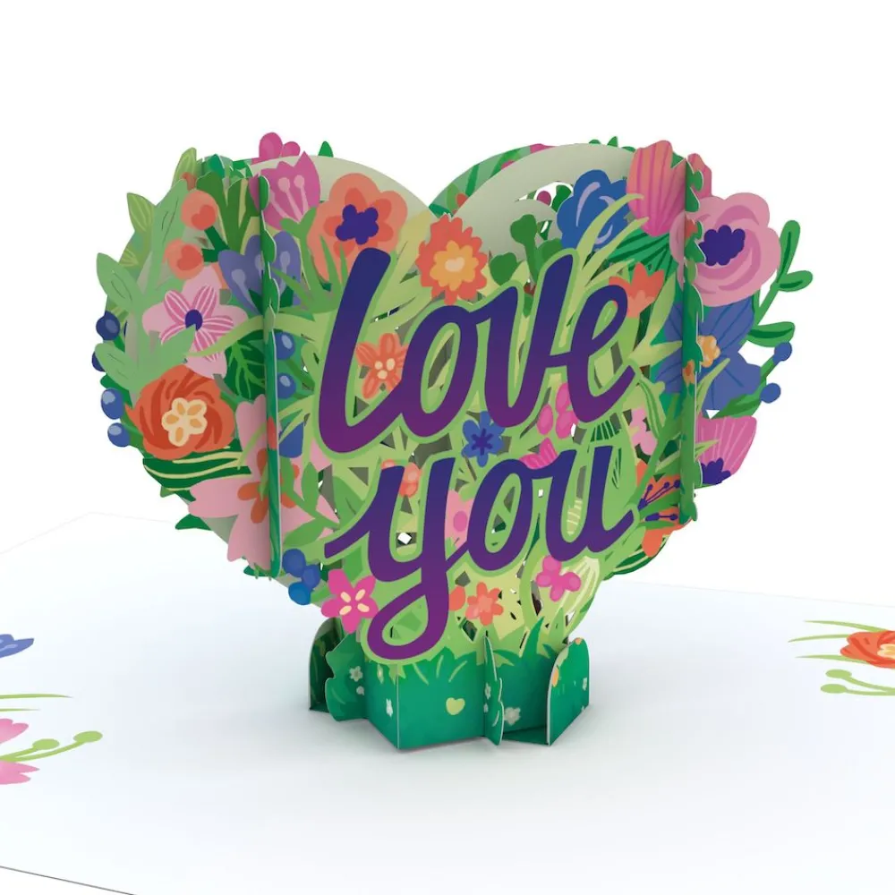 Lovepop Just Because|Valentine'S Day 2/14|Love You Flower Heart: Paperpop® Card