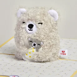 Lovepop Plushpop|Birthday|Love You Most' Mama Bear Plushpop Card