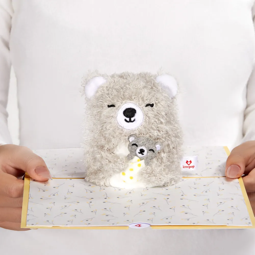 Lovepop Plushpop|Birthday|Love You Most' Mama Bear Plushpop Card