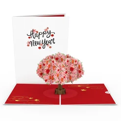 Lovepop Greeting Cards|Lunar New Year 1/29|Lunar New Year Cherry Blossom Pop-Up Card
