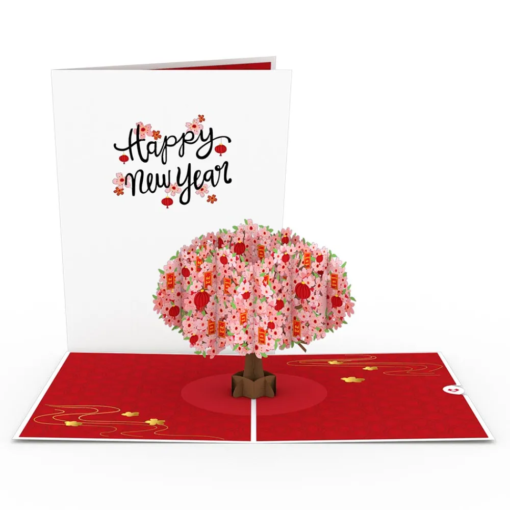 Lovepop Greeting Cards|Lunar New Year 1/29|Lunar New Year Cherry Blossom Pop-Up Card