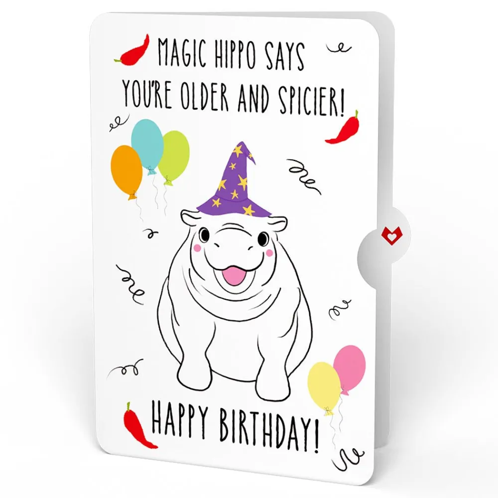 Lovepop Birthday|Magical Birthday with Magic Hippo Pop-Up Card and Sentiment Set