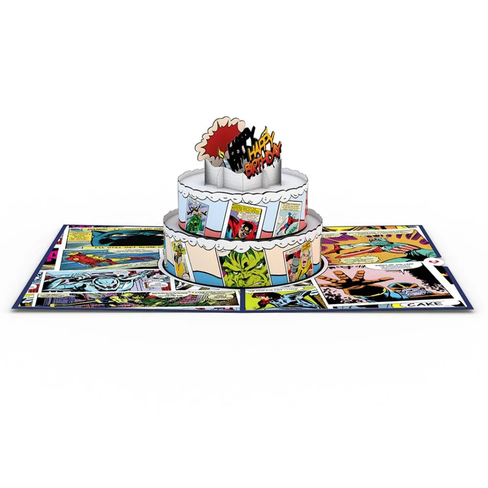 Lovepop Birthday|Kids|Marvel Comic Birthday Cake Pop-Up Card