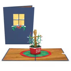 Lovepop Greeting Cards|Christmas 12/25|Marvel Season's Grootings Pop-Up Card