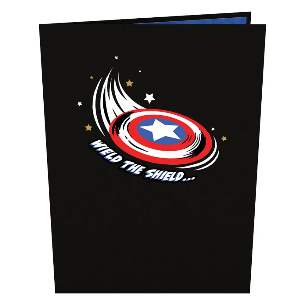 Lovepop Greeting Cards|Birthday|Marvel's Avengers Captain America Birthday Pop-Up Card