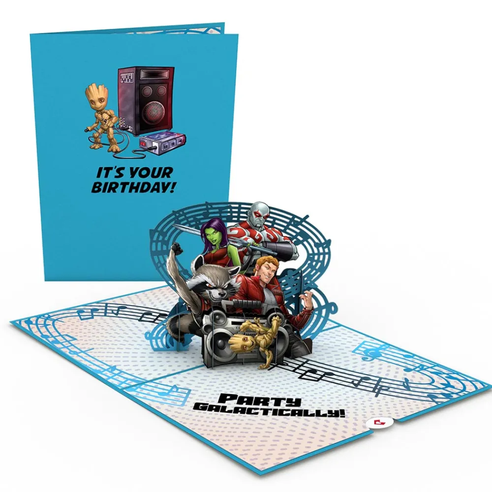 Lovepop Greeting Cards|Birthday|Marvel's Guardians of the Galaxy Galactic Birthday Pop-Up Card