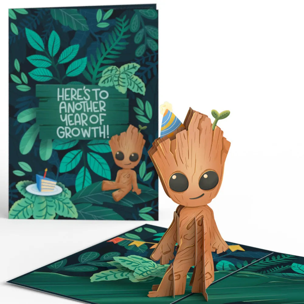 Lovepop Birthday|Marvel|Marvel's Guardians of the Galaxy Groot Year of Growth Birthday Pop-Up Card