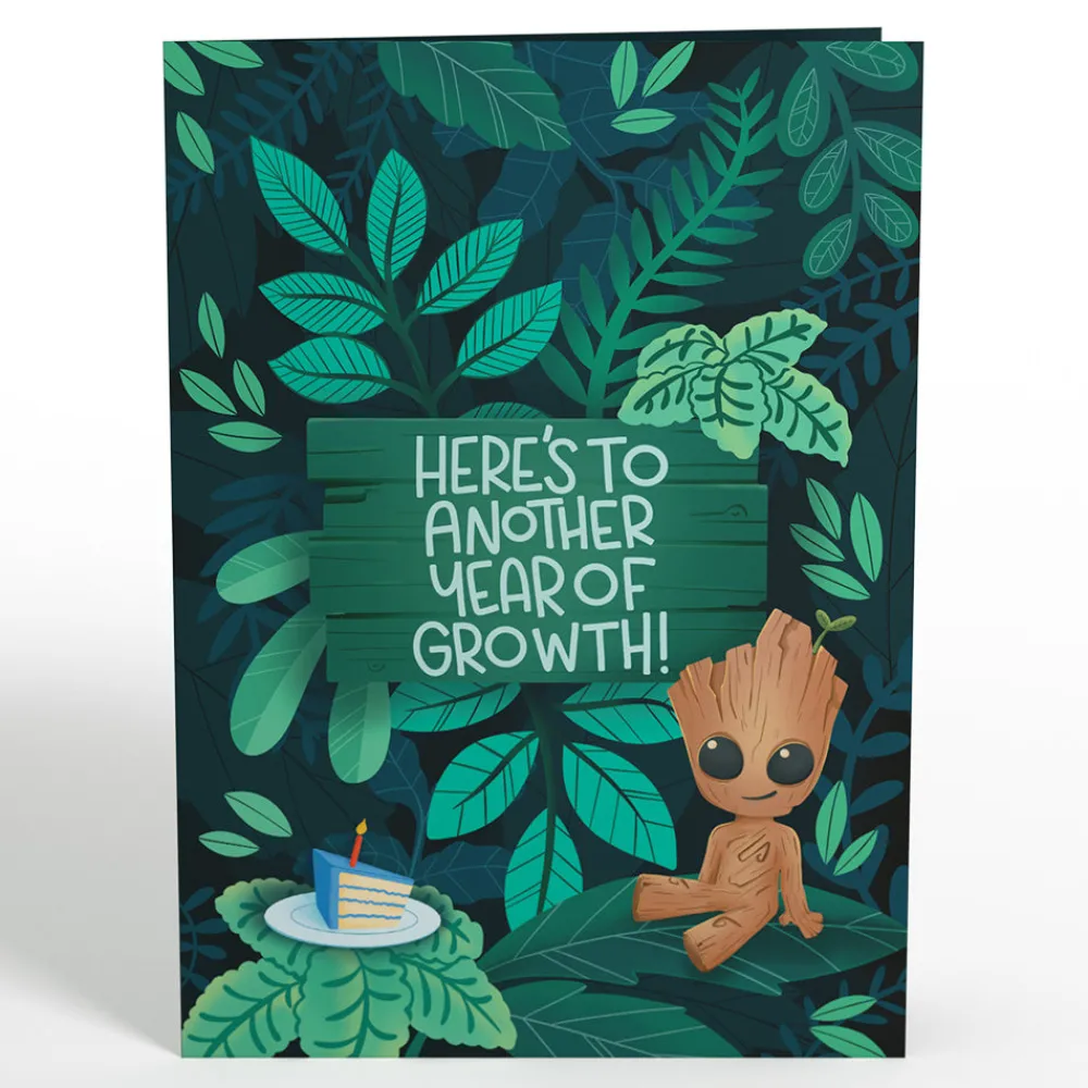 Lovepop Birthday|Marvel|Marvel's Guardians of the Galaxy Groot Year of Growth Birthday Pop-Up Card