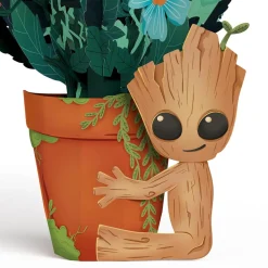 Lovepop Pop-Up Bouquets|Card & Gift Bundles|Marvel's Guardians of the Galaxy Groot Birthday Pop-Up Card & Flower Buds Bouquet Bundle